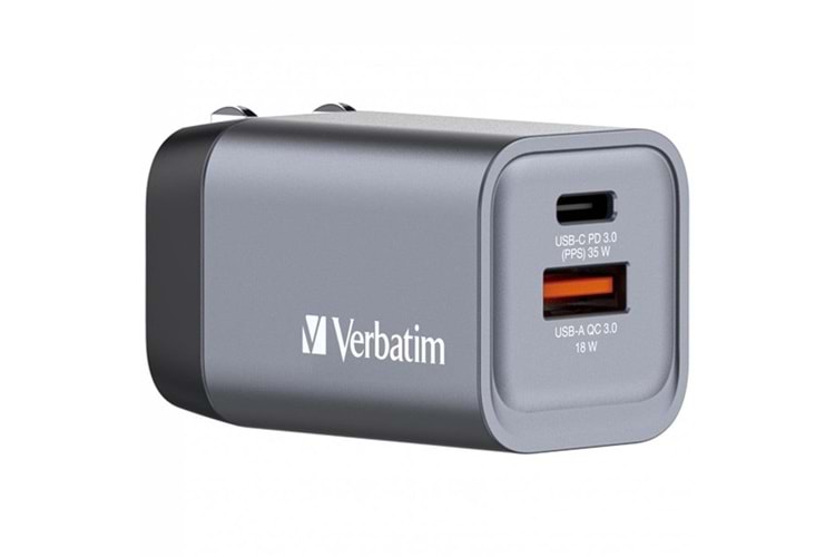 VERBATIM GNC-35 32200 35W 2-Bağlantı Noktalı GaN Duvar Şarj Cihazı