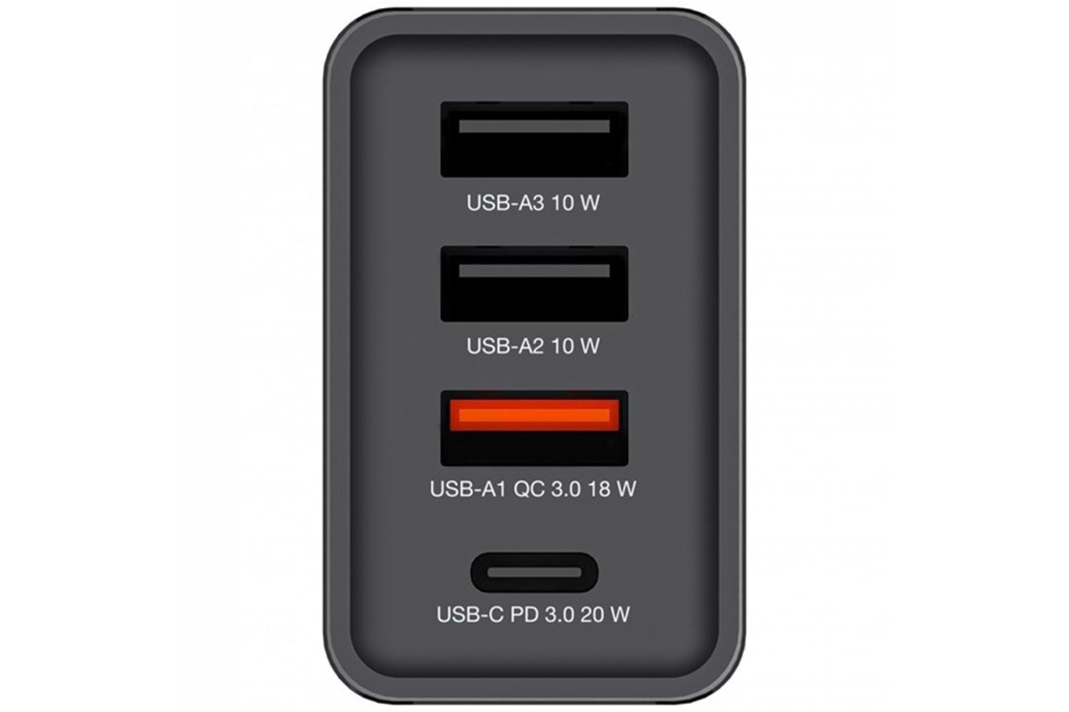 VERBATIM CHR-30EU1 30W 4 Bağlantı Noktalı USB Duvar Şarj Cihazı - Siyah
