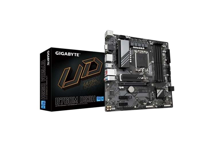 GIGABYTE B760M-DS3H DDR5 HDMI-DP PCIE 4.0 1700p mATX