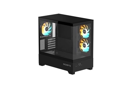 GIGABYTE GB-C201P PANORAMIK GAMING MID-TOWER PC KASASI 360MM SIVI SOĞUTUCU DESTEĞİ