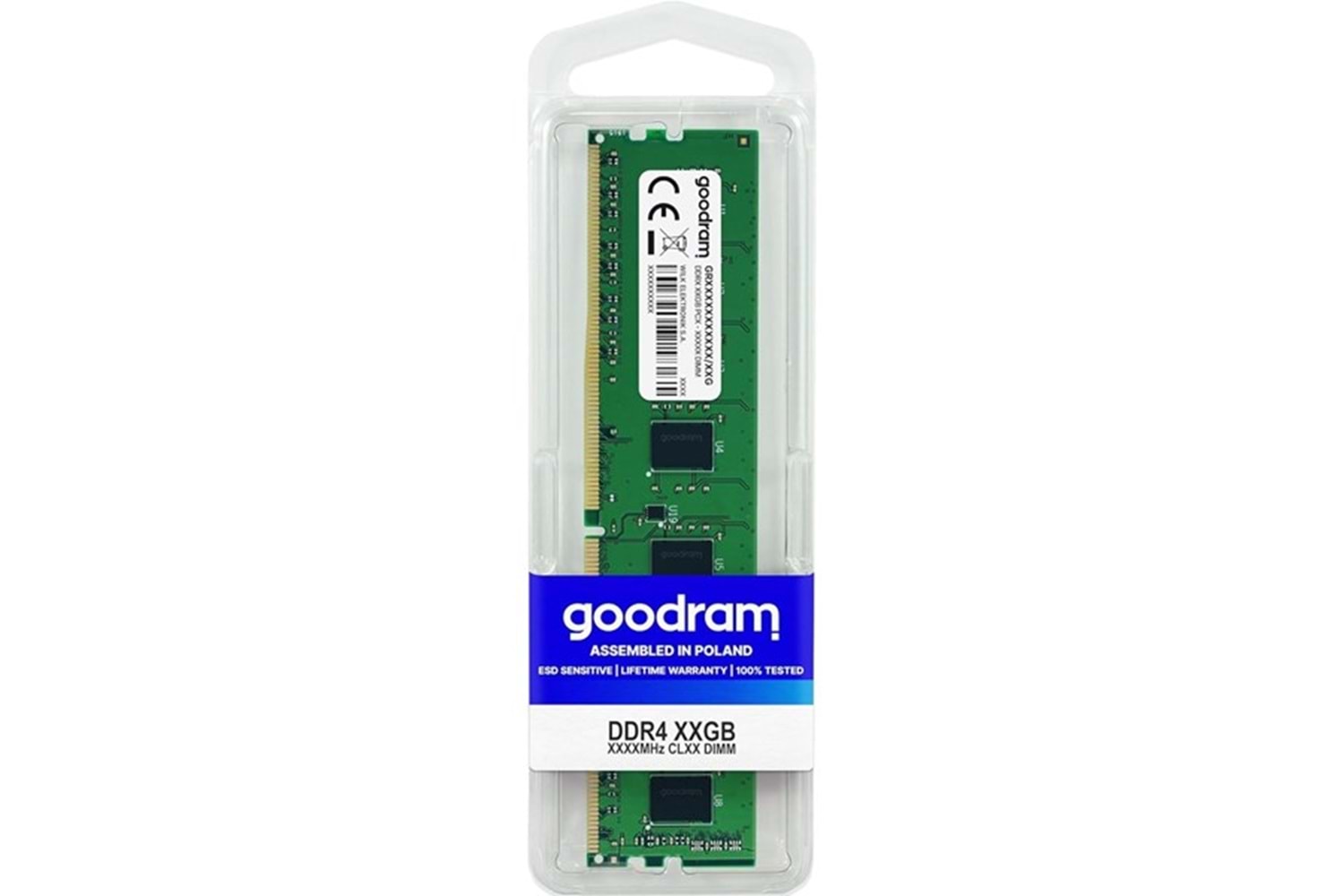 GOODRAM 8GB DDR4 3200MHZ CL22 PC RAM VALUE GR3200D464L22S-8G