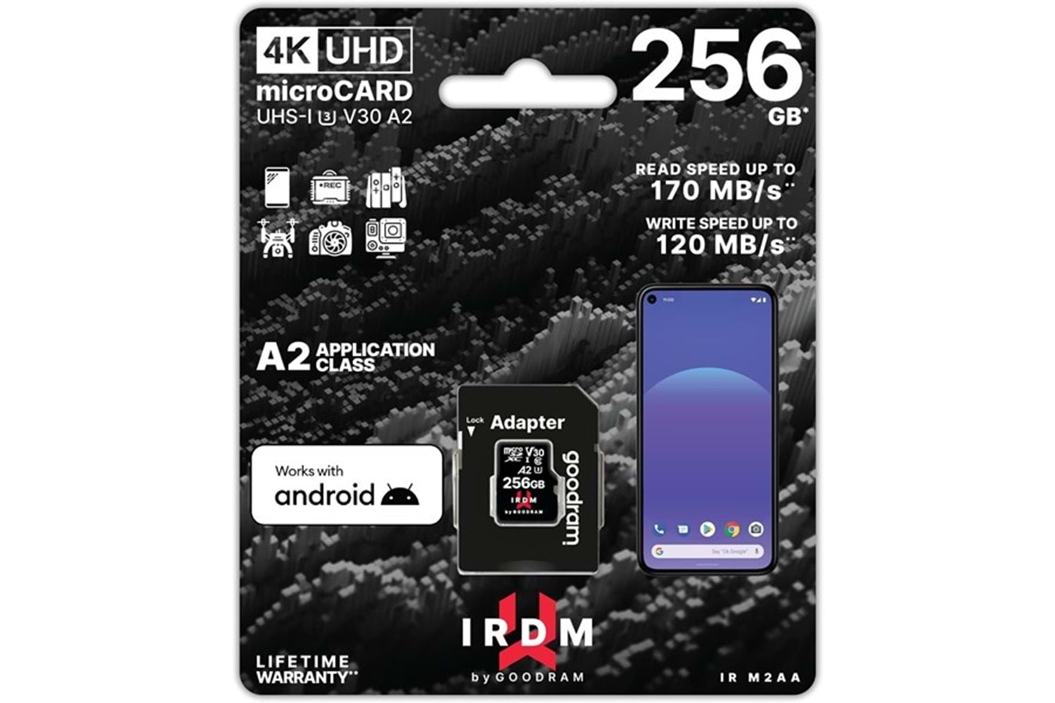 GOODRAM 256GB IRDM IR-M2AA-2560R12 MICRO-SD HAFIZA KARTI