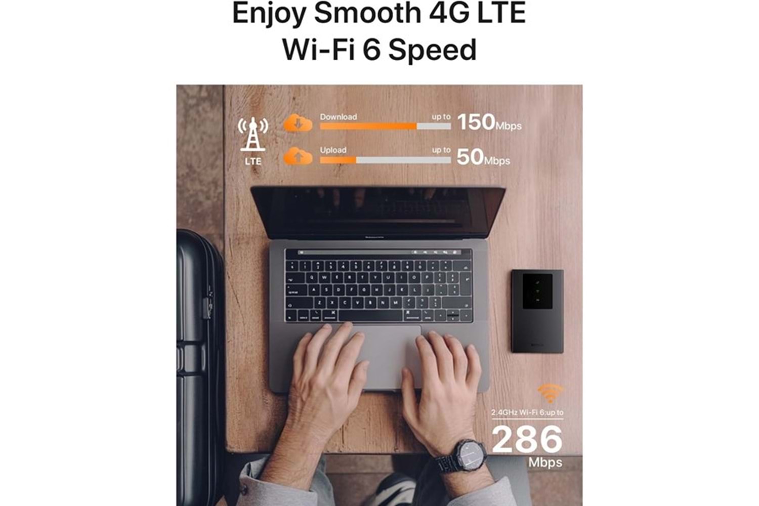 TENDA MF3 4G LTE WIFI6 BATARYALI TAŞINABİLİR MOBİL ROUTER