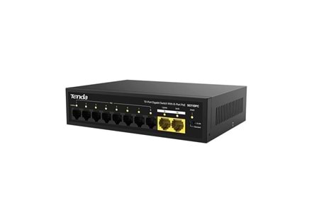 TENDA 10port 100w 8port PoE SG110PC GIGABIT 2-Uplink Yönetilemez Switch