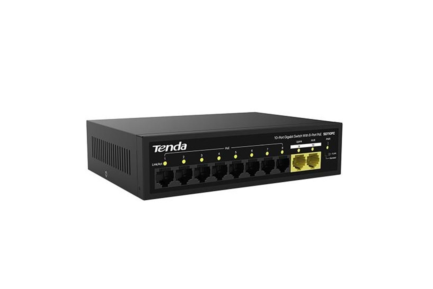 TENDA 10port 100w 8port PoE SG110PC GIGABIT 2-Uplink Yönetilemez Switch