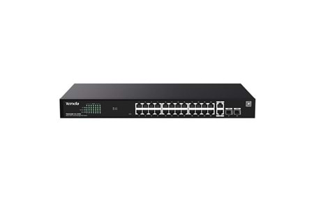 TENDA 24port PoE 410W TEG2228P-24-410W GIGABIT 2X SFP Yönetilemez Switch