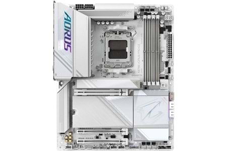 GIGABYTE X870E X870E AORUS PRO ICE WIFI7 DDR5 HDMI-DP TYPEC PCIE 5.0 AM5 ATX BEYAZ