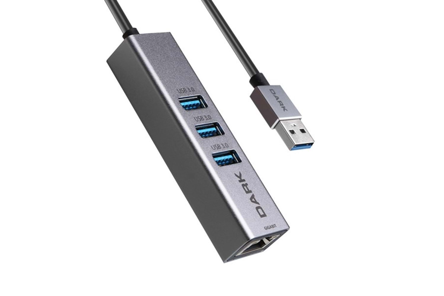 Dark DK-AC-USB332GL Gigabit Ethernet ve 3xUSB 3.0 Hub Çoklayıcı Adaptör