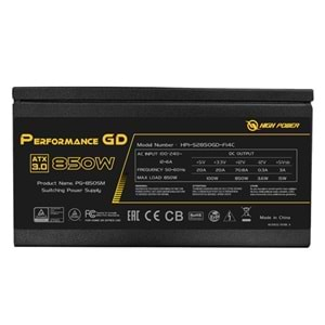 HIGH POWER 850W 80+ GOLD Performance HP1-S2850GD-F12S PCIE 5.0 Power Supply 