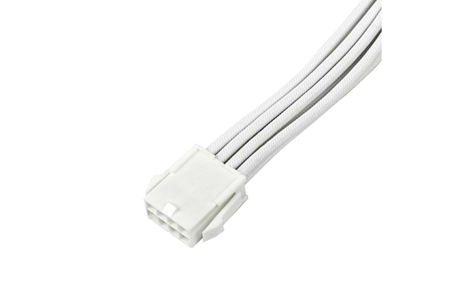 SilverStone 4+4 pin Anakart CPU - 8 pin 16AWG Yüksek Akım Taşıma Kapasiteli CPU Güç Uzatma Kablosu 30cm (Beyaz) (SST-PP07E-EPS8W-V2)