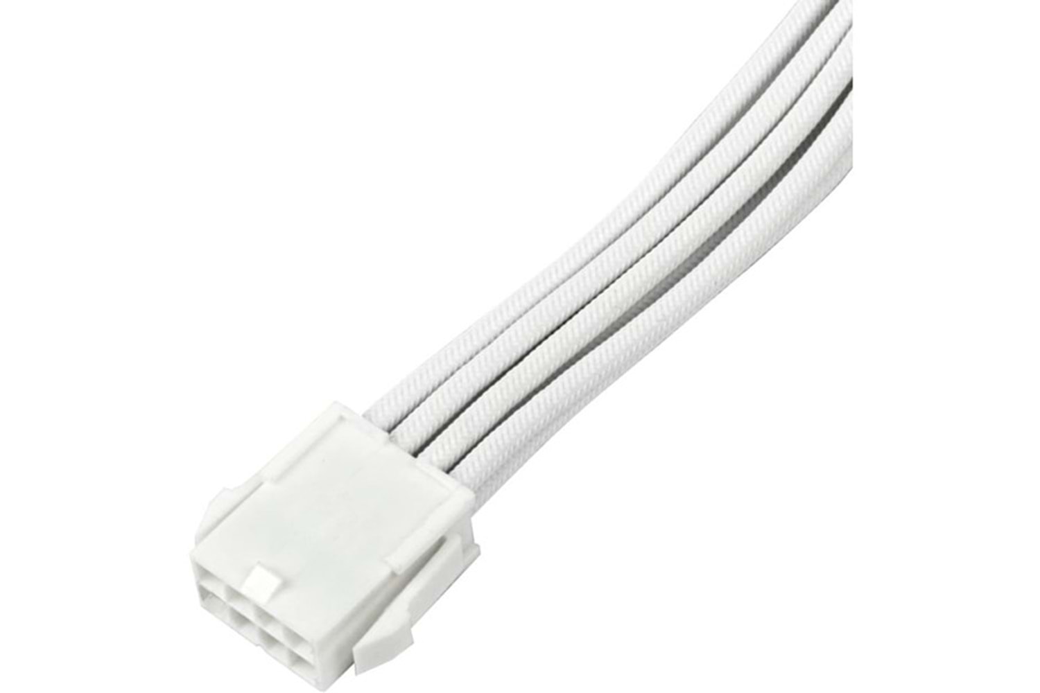 SilverStone SST-PP07E-PCI8W-V2 1 x PCIe 8pin (6+2) Ekran Kartı Uzatma Kablosu 16AWG Yüksek Akım Taşıma Kapasiteli 30cm (Beyaz) (SST-PP07E-PCI8W-V2)