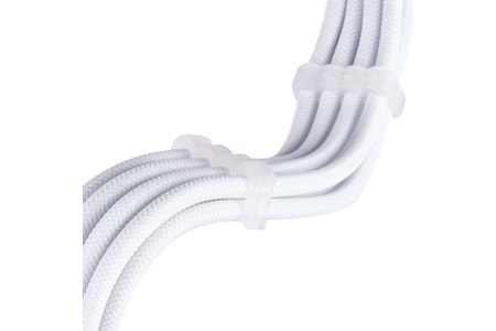 SilverStone SST-PP07E-PCI8W-V2 1 x PCIe 8pin (6+2) Ekran Kartı Uzatma Kablosu 16AWG Yüksek Akım Taşıma Kapasiteli 30cm (Beyaz) (SST-PP07E-PCI8W-V2)