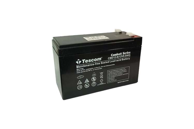 TESKOM 12V 9amper KURU TİP AKÜ