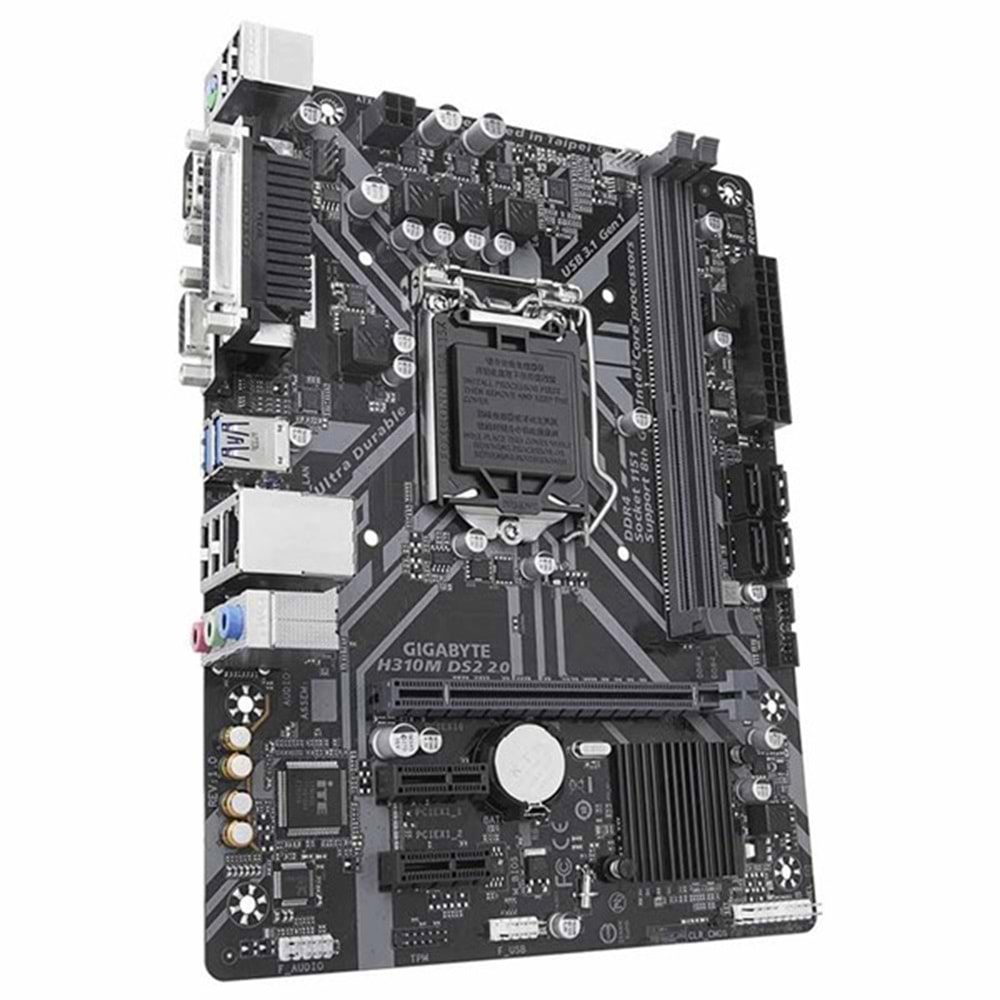 GIGABYTE H310M-DS2 DDR4 PCIe 16X v3.0 1151p v2 mATX