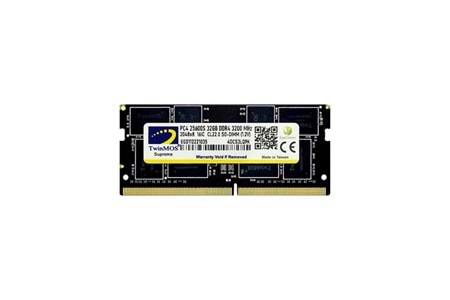 TWINMOS 32GB DDR4 3200MHZ NOTEBOOK RAM VALUE MDD432GB3200N