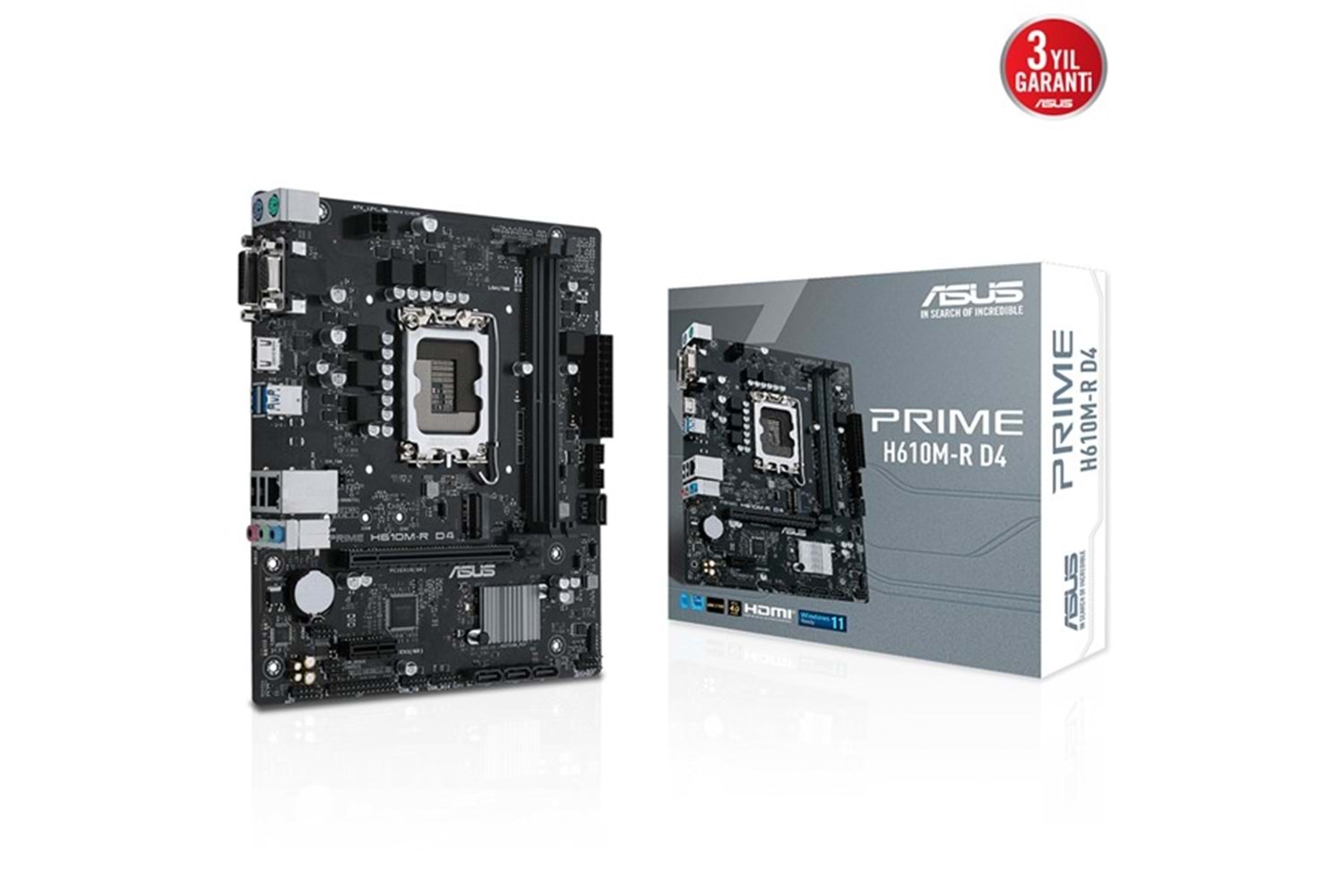 ASUS PRIME H610M-R DDR4 HDMI-DVI PCIE 4.0 1700p mATX