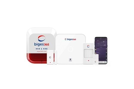 Biges Bgs365-Bk-N-W Kablosuz Harici Siren Iot Smart 4G Alarm Seti + 1Yıl İzleme