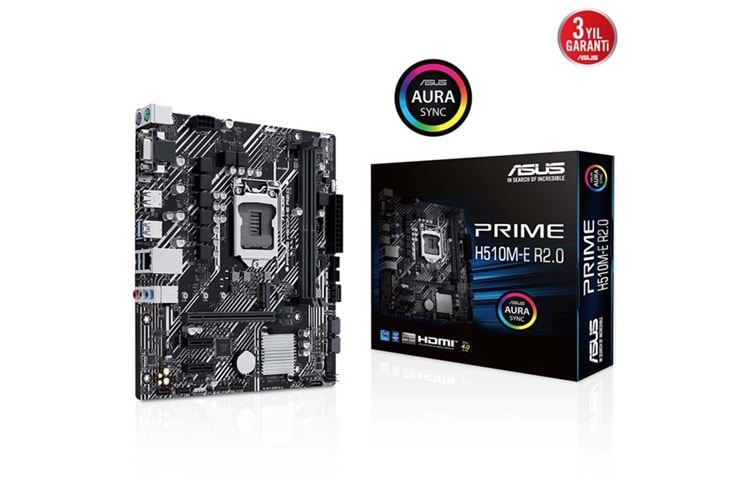 ASUS PRIME H510M-E R2.0 DDR4 HDMI-DP PCIE 3.0 1200p v2 mATX