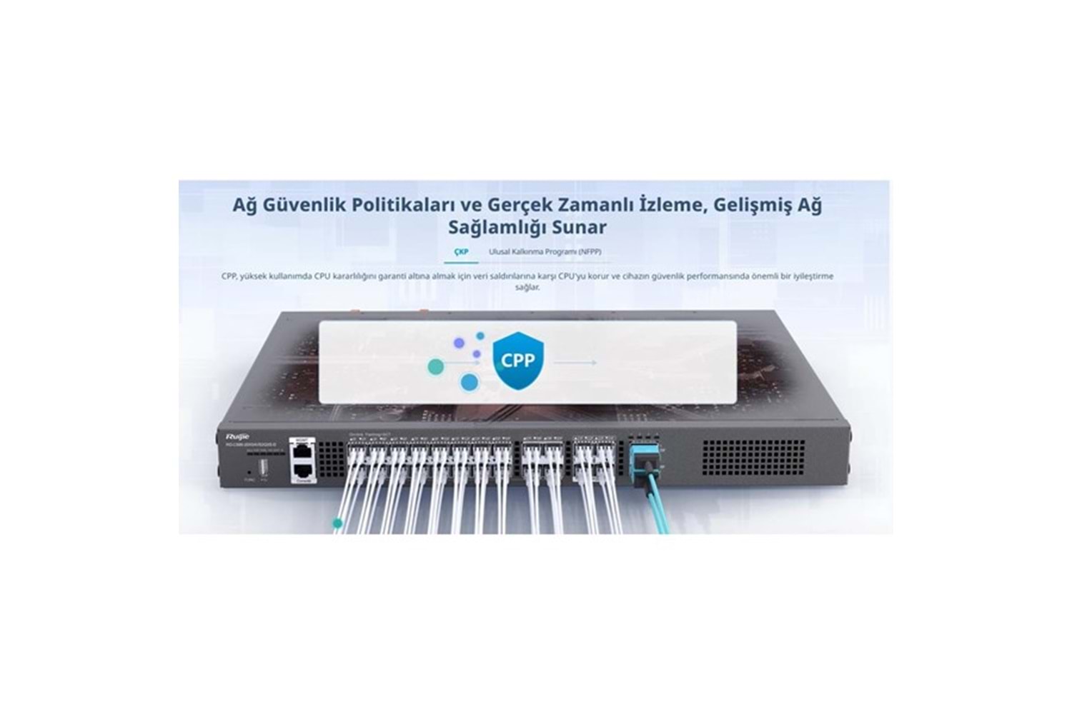 RUIJIE RG-CS86-20XS4VS2QXS-D 20-SFP+ 10GBE 4-SFP 10GBE 2-QSFP+ 40GBE LAYER3 YÖNETİLEBİLİR SWITCH