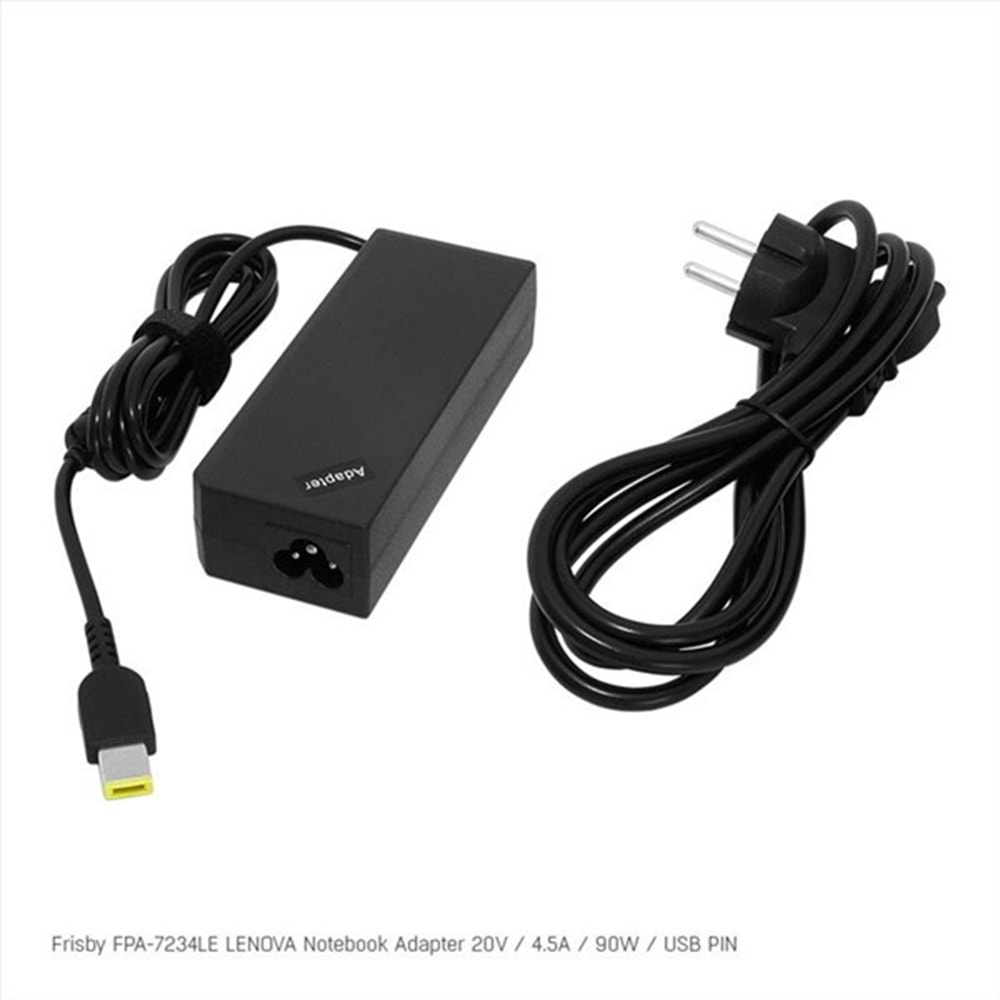 FRISBY FPA-7234LE 20V 4.5A Usb Uç Lenovo Notebook Adaptörü