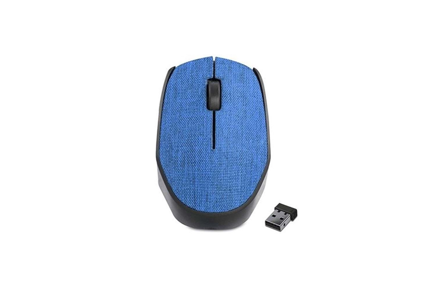 EVEREST KM-218 USB Kablosuz 2.4Ghz Mavi Kumaş Yüzey Mouse
