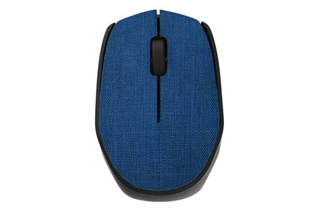 EVEREST KM-218 USB Kablosuz 2.4Ghz Mavi Kumaş Yüzey Mouse