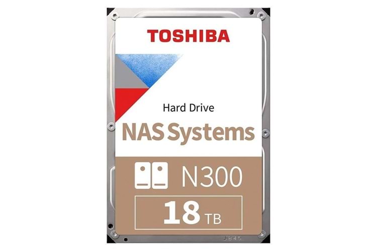 TOSHIBA 16TB N300 HDWG51GUZSVA 7200RPM 512MB SATA-3 NAS DİSKİ