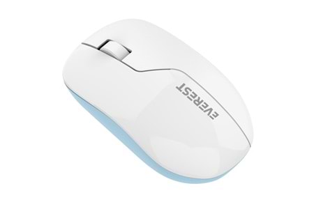 EVEREST SMW-973 USB Kablosuz 2.4Ghz Beyaz/Mavi Mouse