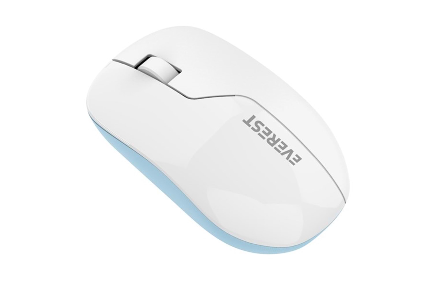 EVEREST SMW-973 USB Kablosuz 2.4Ghz Beyaz/Mavi Mouse