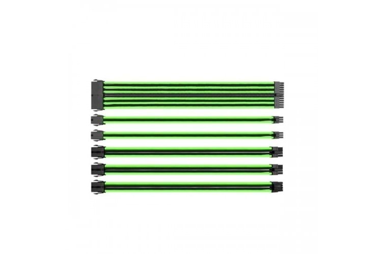 Thermaltake TtMod Yeşil/Siyah Power Supply Sleeved Kablo Seti (16 AWG)