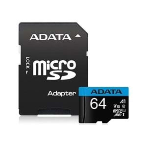 ADATA 64GB PREMIER AUSDX64GUICL10A1-RA1 MICRO-SD HAFIZA KARTI