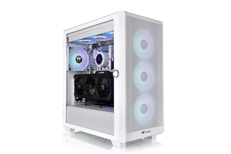 THERMALTAKE 750W 80+ BRONZE S250 TG CA-3Y6-75M6WE-00 4-FANLI GAMING E-ATX PC KASASI BEYAZ