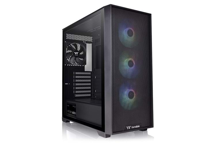 THERMALTAKE 650W 80+ BRONZE H390 TG CA-3Y9-65S1WE-00 4-RGB FANLI GAMING MIC TOWER PC KASASI