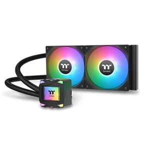 THERMALTAKE 240MM LA240 CL-W457-PL12SW-A AM5-1851P RGB SIVI SOĞUTMALI İŞLEMCİ FANI