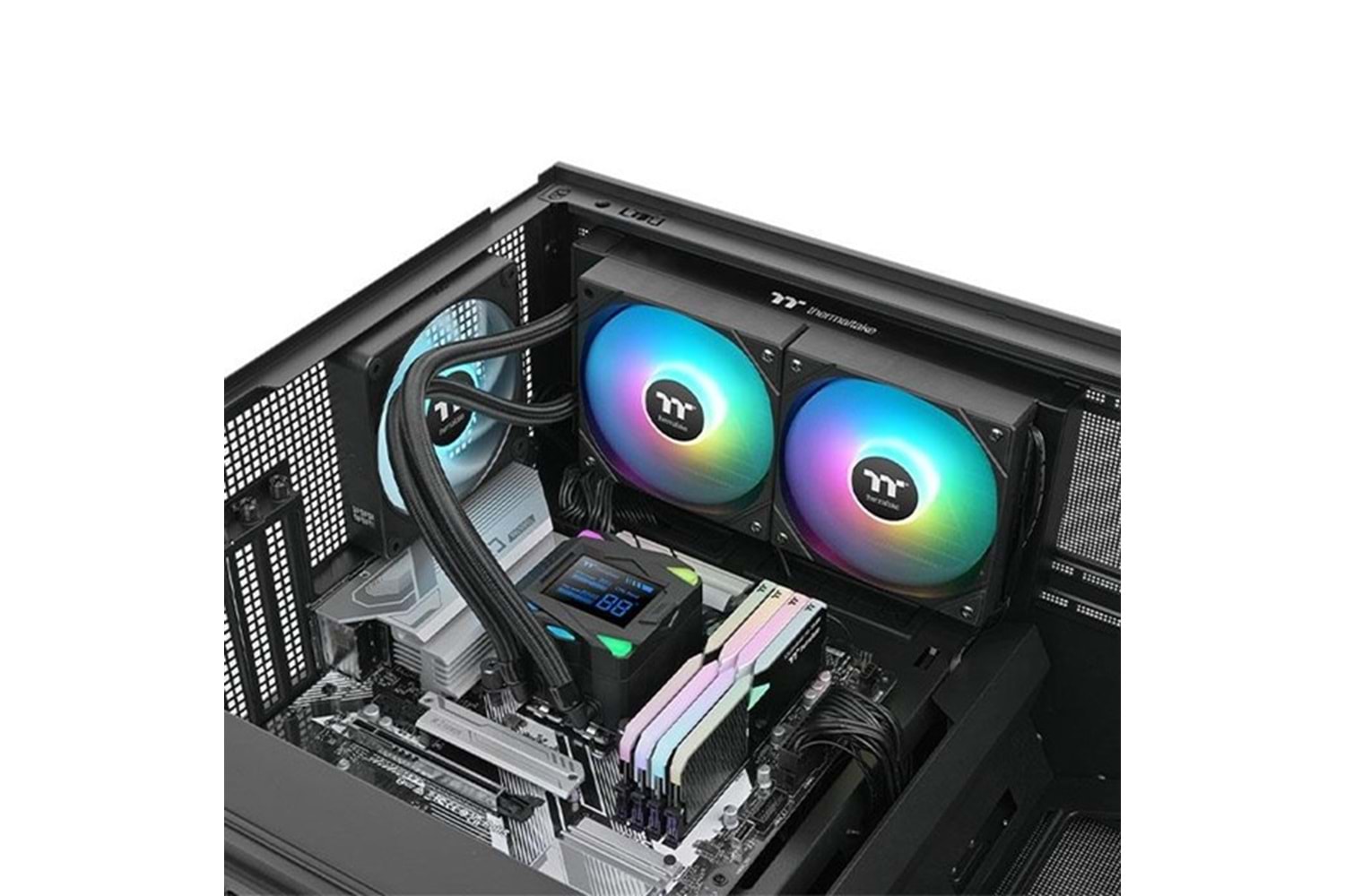 THERMALTAKE 240MM LAS240-S CL-W461-PL12SW-A AM5-1851P ARGB LED GÖSTERGELİ SIVI SOĞUTMALI İŞLEMCİ FANI