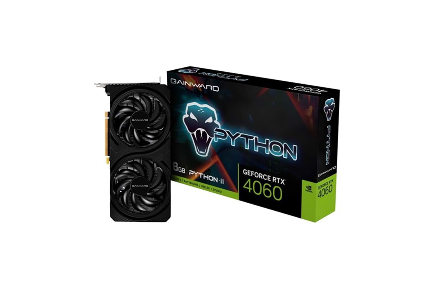 GAINWARD 8GB RTX4060 PYTHON II NE64060019P1-1070V GDDR6 128Bit PCIE 4.0