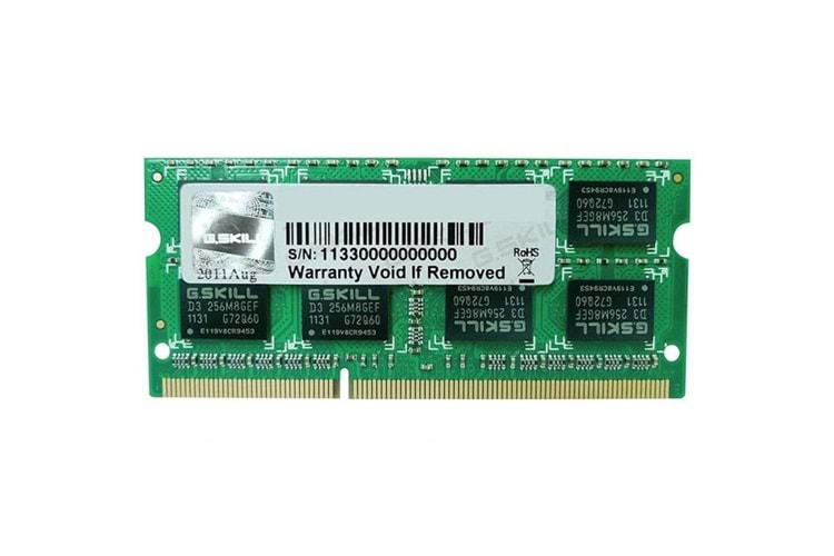 GSKILL 4GB DDR3 1600MHZ CL11 NOTEBOOK RAM VALUE F3-1600C11S-4GSL 1.35V