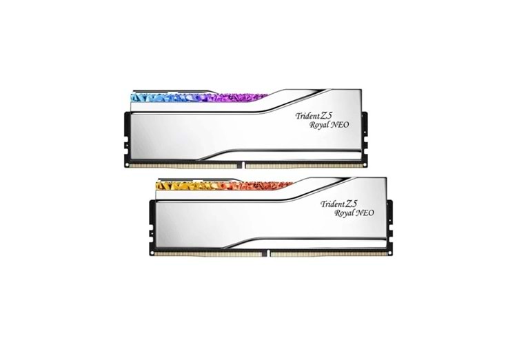 GSKILL 48GB (2X 24GB) DDR5 8000MHZ CL40 RGB DUAL KIT PC RAM TRIDENT Z5 ROYAL SILVER F5-8000J4048G24GX2-TR5NS
