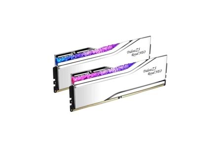 GSKILL 48GB (2X 24GB) DDR5 8000MHZ CL40 RGB DUAL KIT PC RAM TRIDENT Z5 ROYAL SILVER F5-8000J4048G24GX2-TR5NS