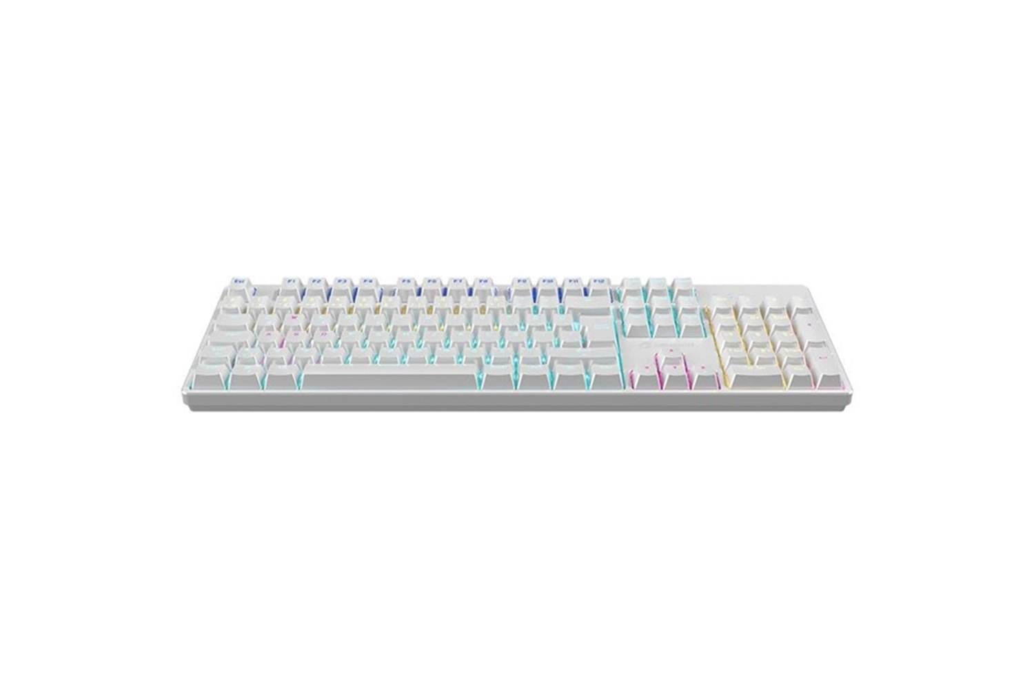 GAMEBOOSTER G24W Enigma Rainbow Aydınlatmalı Red Switch Mekanik Beyaz Oyun Klavyesi