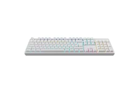 GAMEBOOSTER G24W Enigma Rainbow Aydınlatmalı Red Switch Mekanik Beyaz Oyun Klavyesi