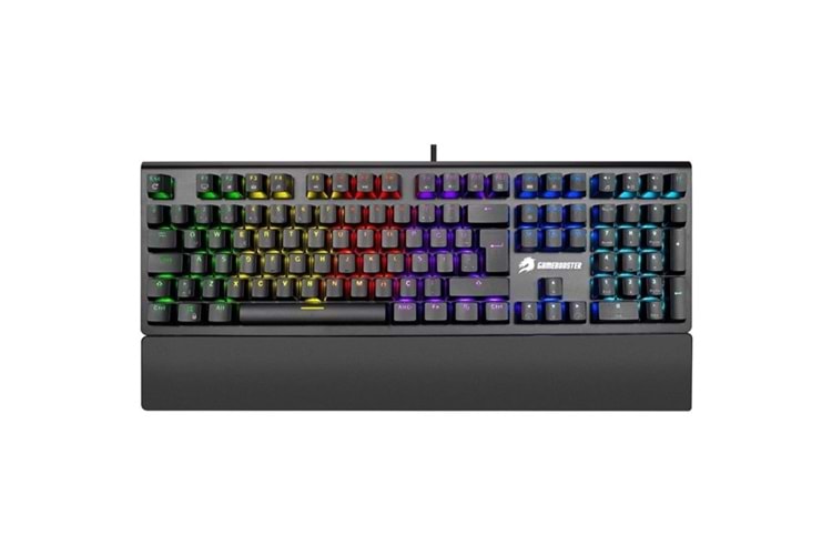 GameBooster G908 Bolt Rainbow Aydınlatmalı Red Switch Mekanik Bileklikli Oyun Klavyesi