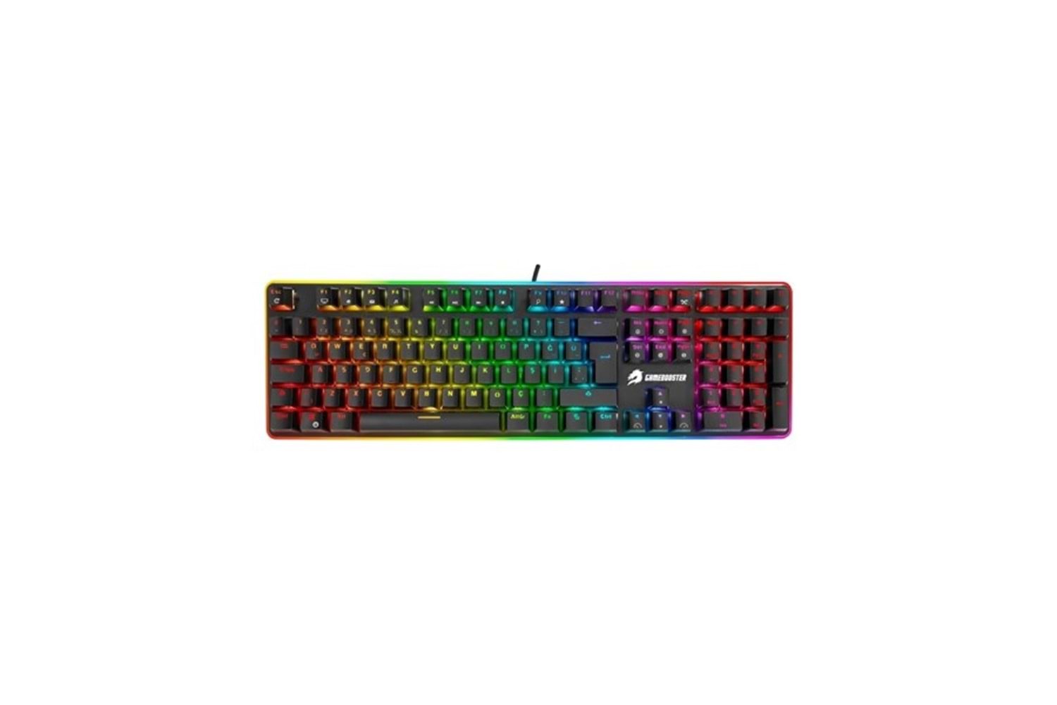 GameBooster G918 Fire Storm RGB Blue Switch Mekanik Beyaz Oyun Klavyesi