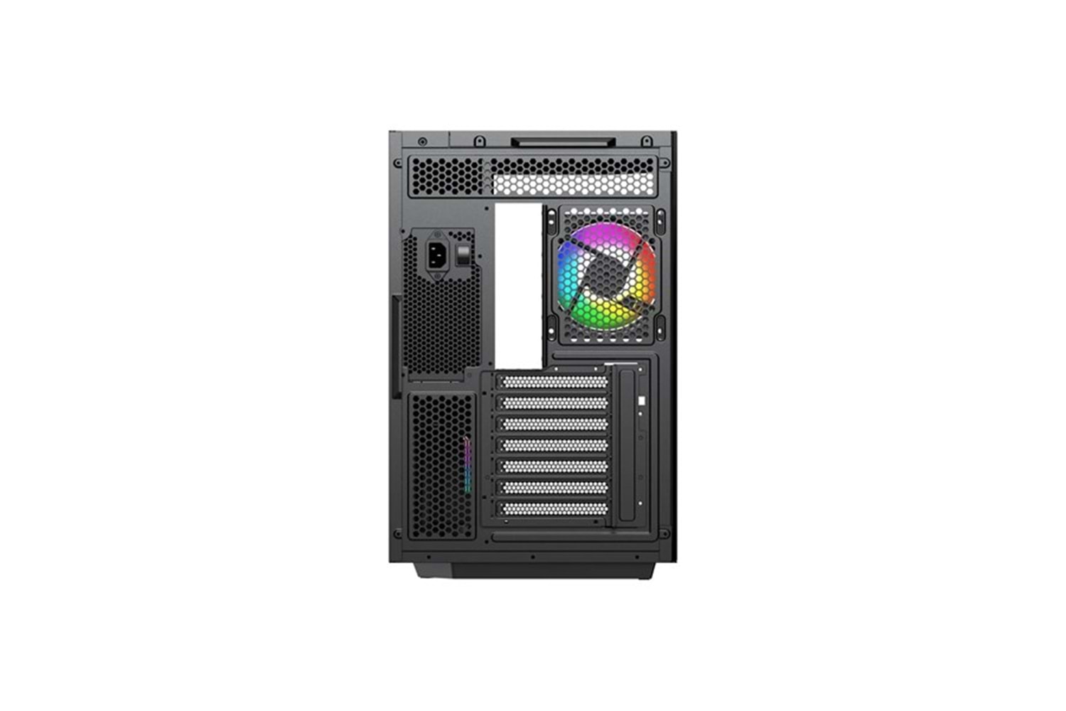 POWERBOOST 750W 80+ BRONZE Seaview PBA4375B Gaming Mid-Tower PC Kasası Siyah