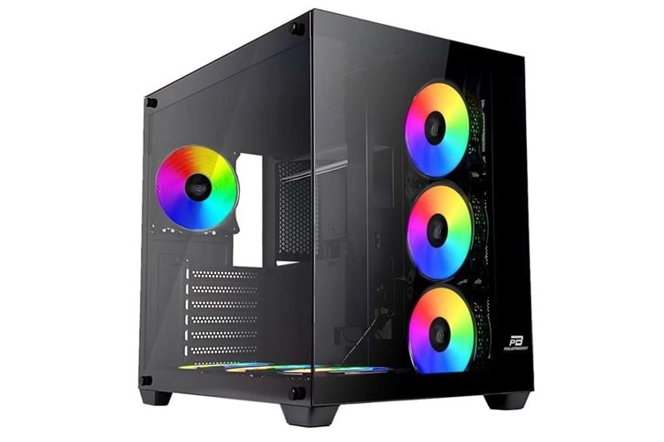 POWERBOOST PB-SS02B SEA WIEW 7-RGB FANLI GAMING MID-TOWER PC KASASI