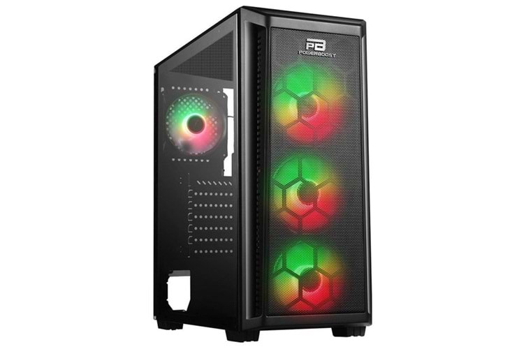 POWERBOOST 750W 80+ BRONZE PB-T001BB GAMING MID-TOWER PC KASASI