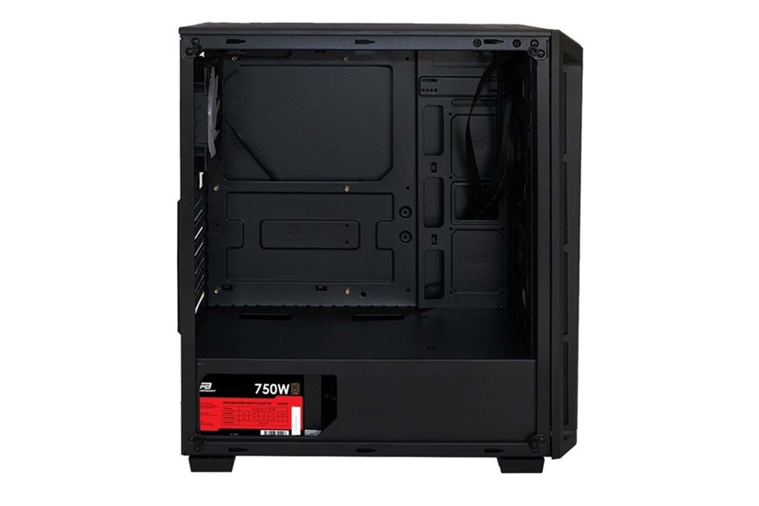 POWERBOOST 750W 80+ BRONZE PB-T001BB GAMING MID-TOWER PC KASASI
