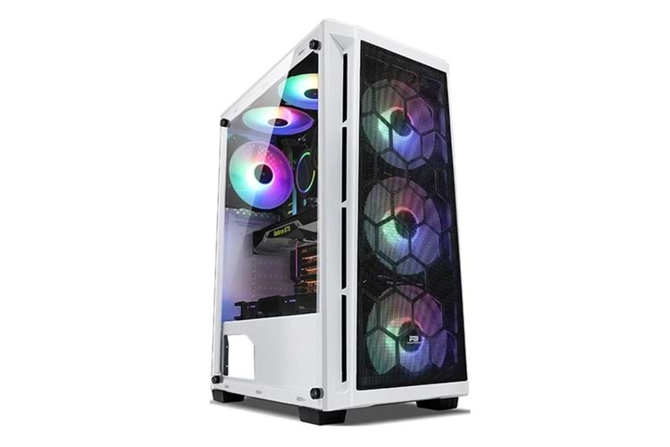 POWERBOOST PB-T001BW GAMING MID-TOWER PC KASASI BEYAZ