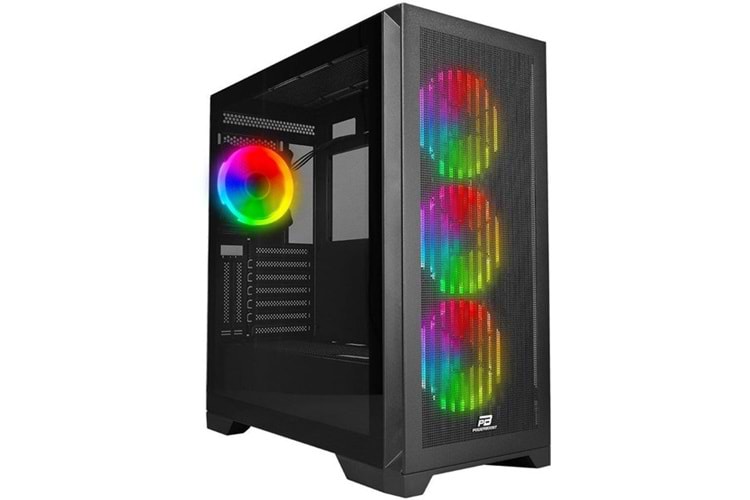 POWERBOOST VK-G4306S 4-ARGB FANLI GAMING MID-TOWER PC KASASI 360MM SIVI SOĞUTUCU DESTEĞİ