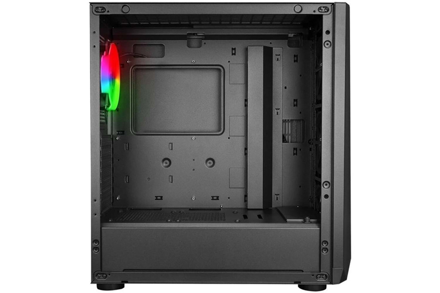 POWERBOOST VK-W001B 4-ARGB FANLI GAMING MID-TOWER PC KASASI 360MM SIVI SOĞUTMA DESTEĞİ